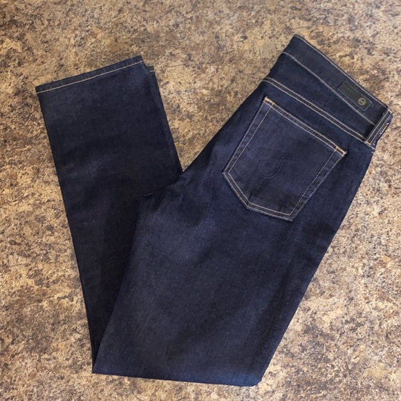 AG Adriano Goldschmied Mari High Rise Dark Wash Straight Jeans Women’s Size 32 - Picture 15 of 16